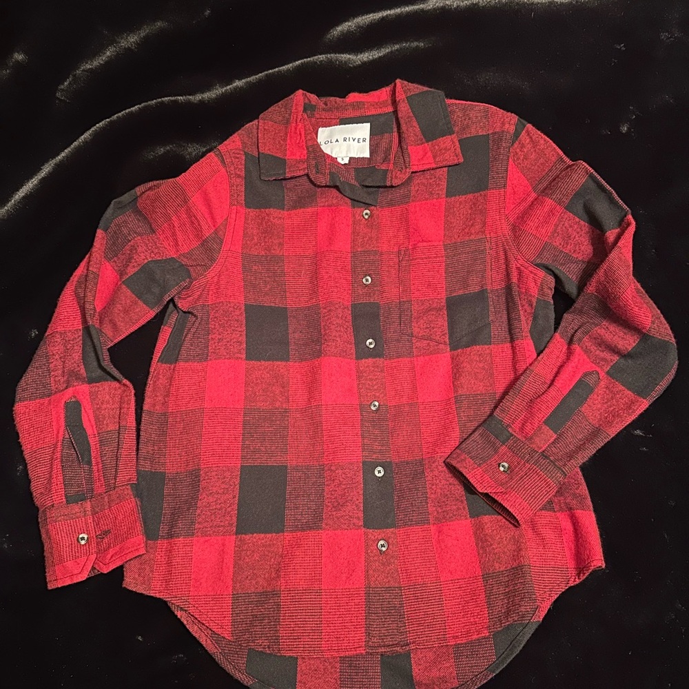 Plaid Red and Black women’s Shirt by
